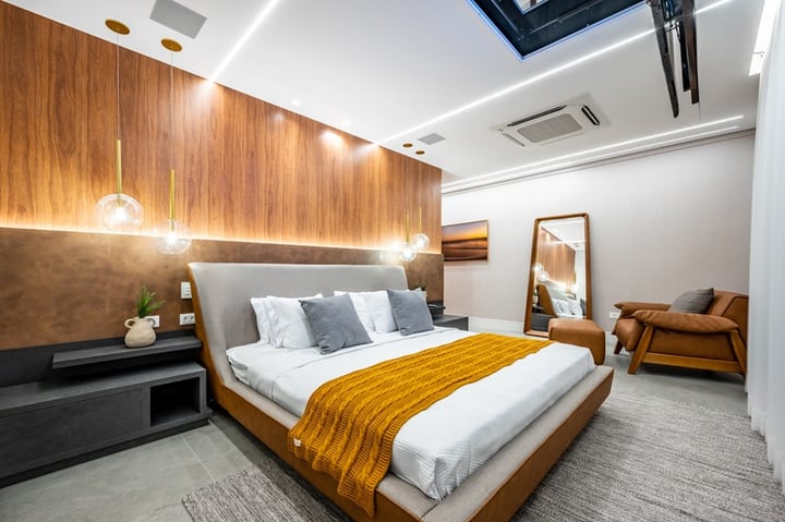 Suíte da casa em São Lourenço, obra pronta